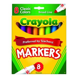 Crayola 8-Piece Broad Line Markers Multicolor Crayola 8-Piece Broad Line Markers Multicolor